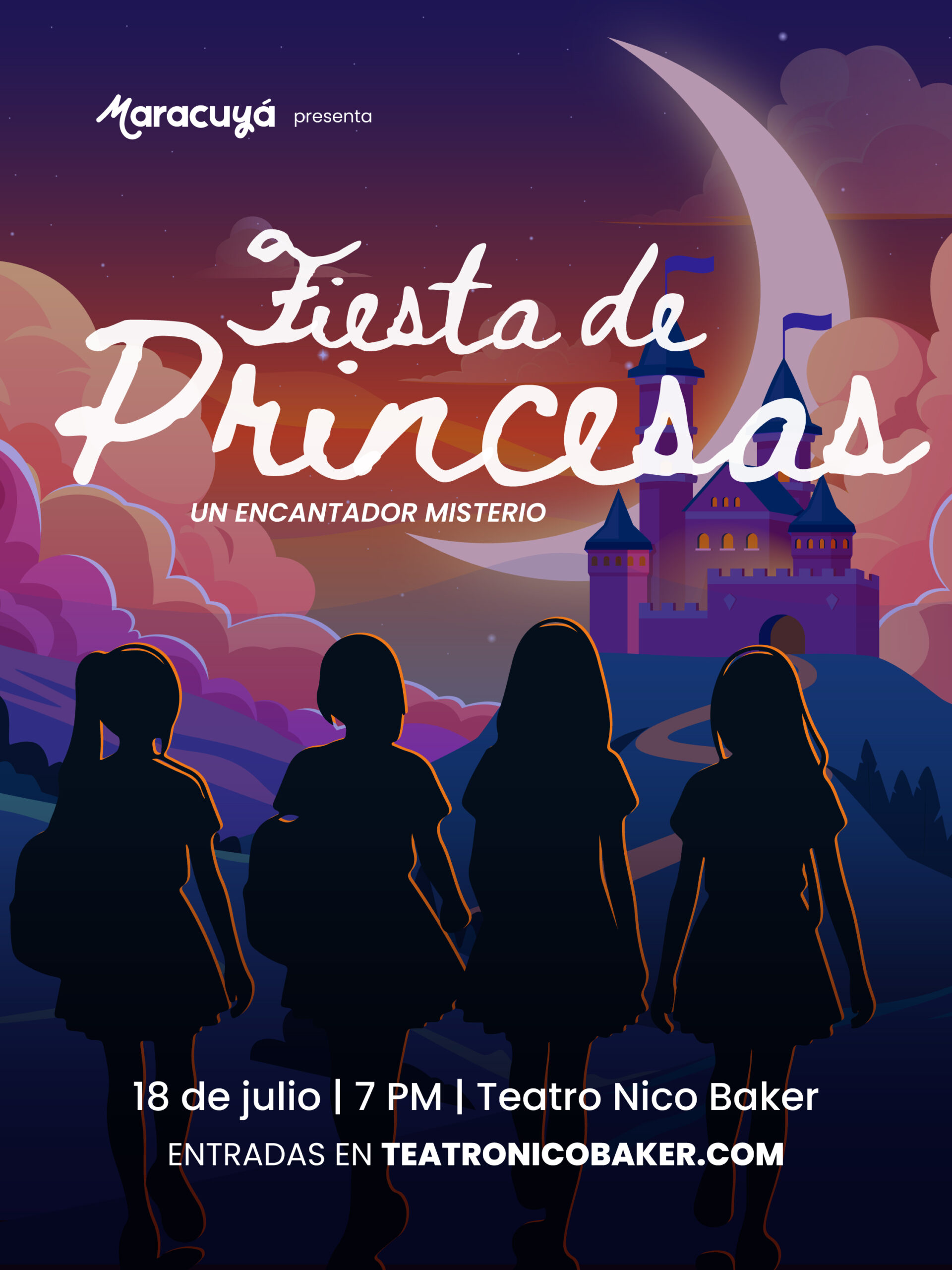 Afiche de Fiesta de Princesas ✨👑